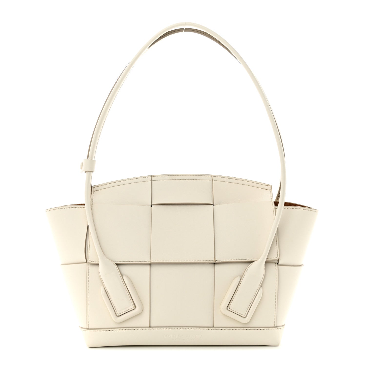 Bottega Veneta French Calfskin Maxi Intrecciato Small Arco Bianco 1 of 14
