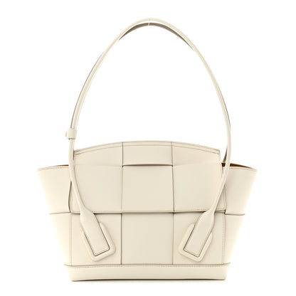 Bottega Veneta French Calfskin Maxi Intrecciato Small Arco Bianco 1 of 14