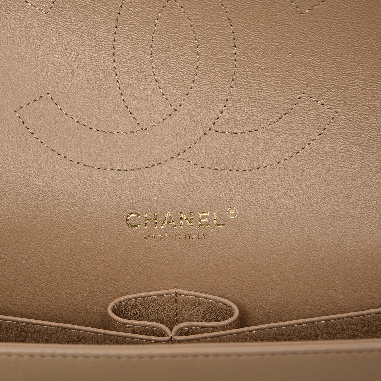 Chanel Lambskin Quilted Jumbo Double Flap Beige Clair 6 of 15