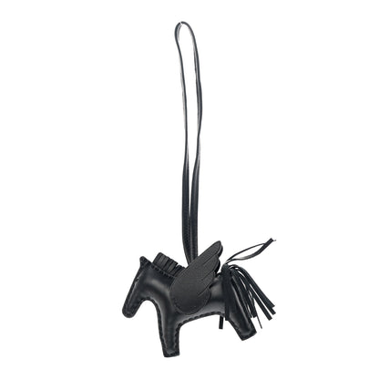 Hermes Milo Lambskin Grigri Rodeo Pegase Horse Bag Charm PM So Black 1 of 4