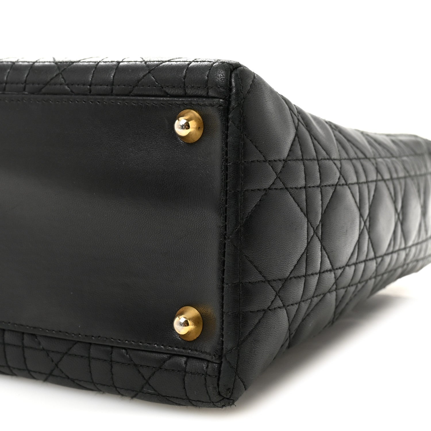 Christian Dior Lambskin Cannage Large Lady Dior Black 10 of 10
