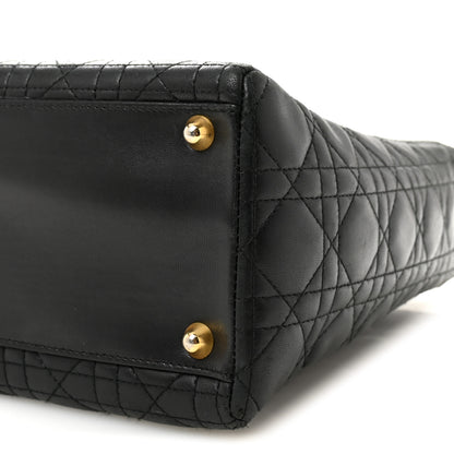 Christian Dior Lambskin Cannage Large Lady Dior Black 10 of 10