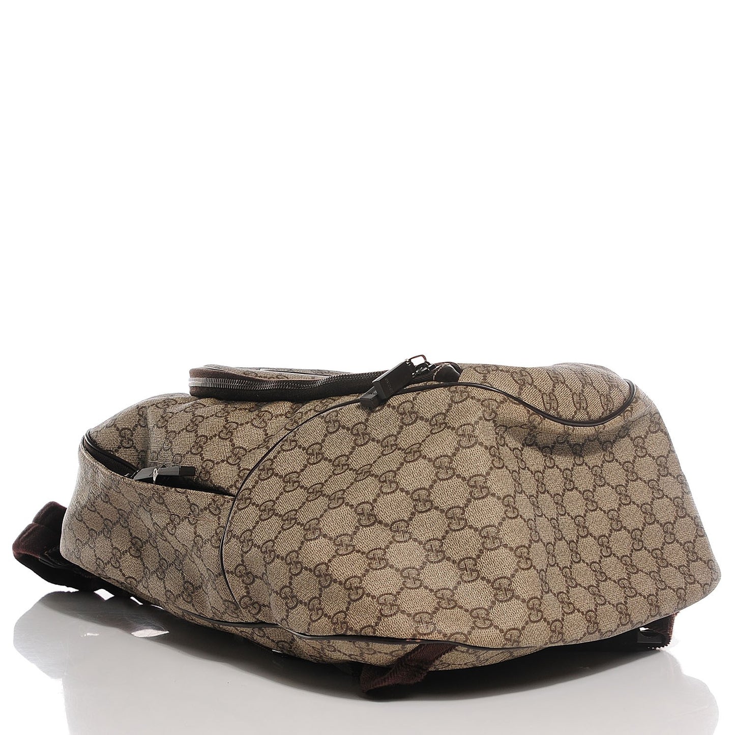 GG Plus Monogram Medium Interlocking G Travel Backpack Brown