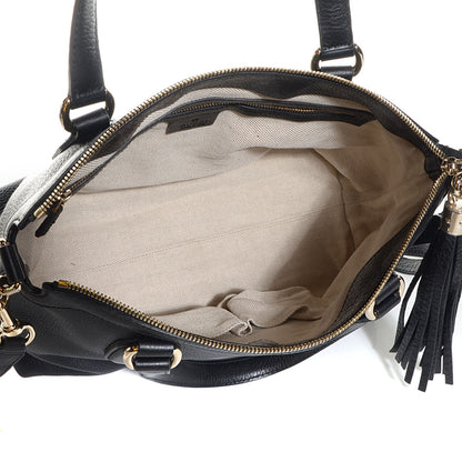 Gucci Cellarius Calfskin Small Soho Top Handle Satchel Black 5 of 9