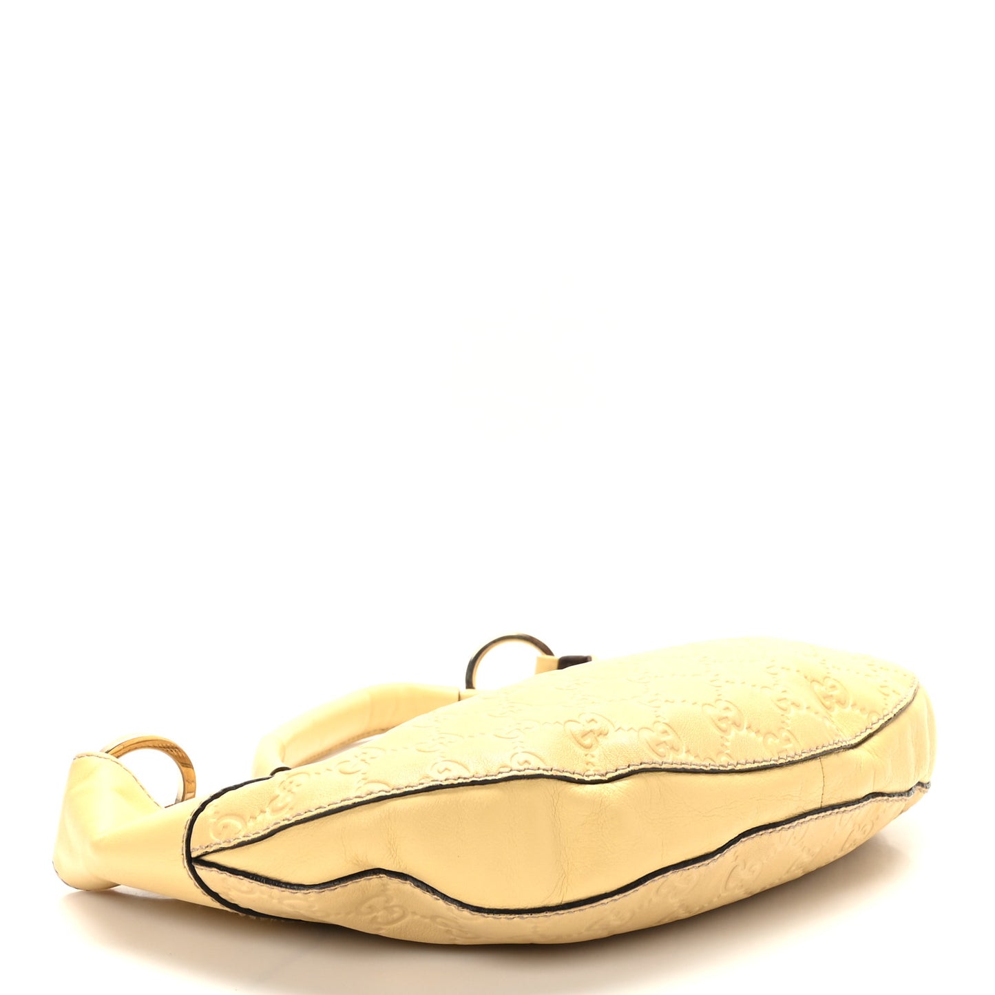 Guccissima Half Moon Hobo Yellow