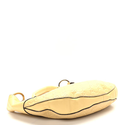 Gucci Guccissima Half Moon Hobo Yellow 4 of 9