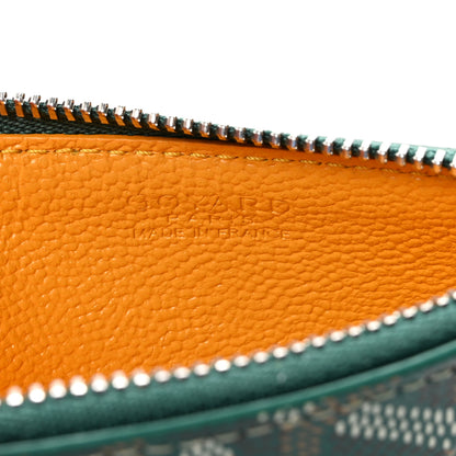 Goyard Goyardine Bourbon Zipped Card Holder Green 6 of 7