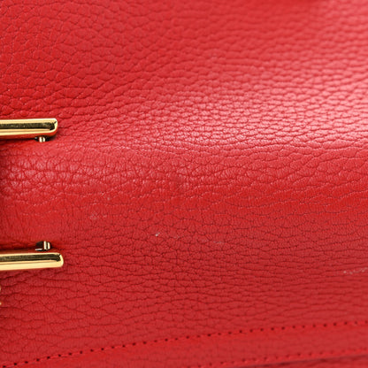 Chloe Grained Lambskin Mini Drew Shoulder Bag Plaid Red 13 of 13