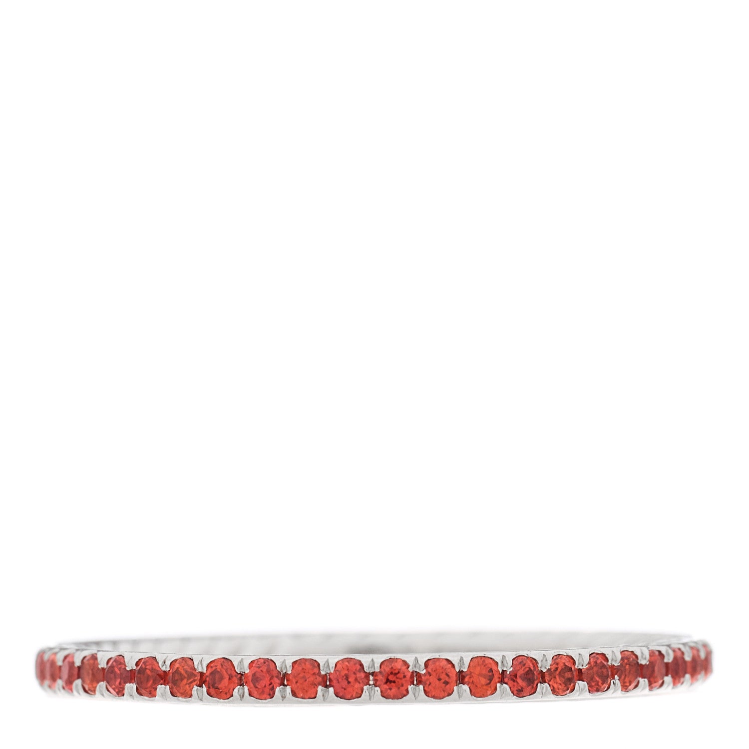 David Yurman Platinum Ruby 1.85mm Eden Eternity Band Ring 67 11.75 3 of 4