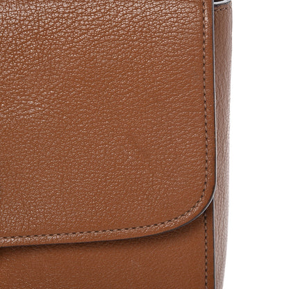 Miu Miu Goatskin Madras Shoulder Bag Cuoio 21 of 25