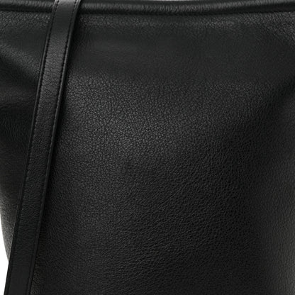 Mansur Gavriel Pebbled Calfskin Zip Bucket Bag Black 7 of 11