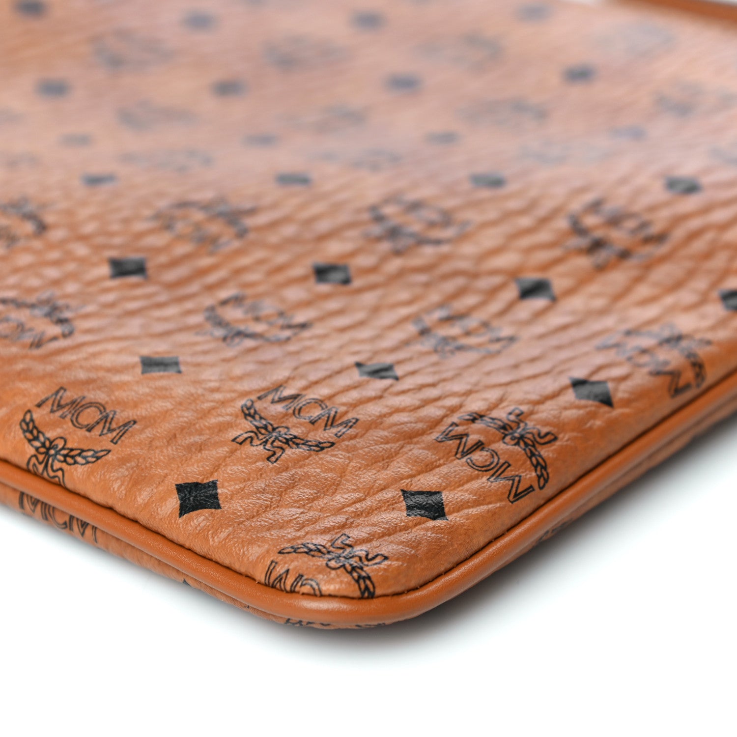 MCM Visetos Medium Crossbody Pouch Cognac 10 of 10