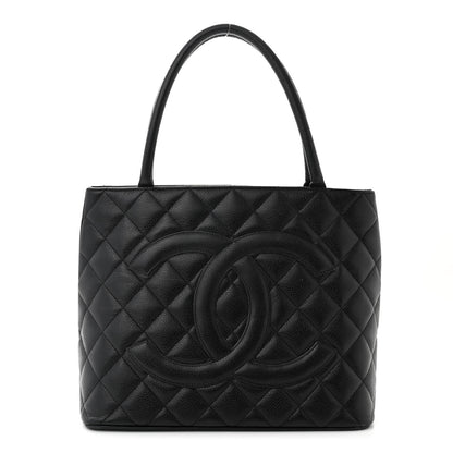 Chanel Caviar Quilted Medallion Tote Black 1 of 14