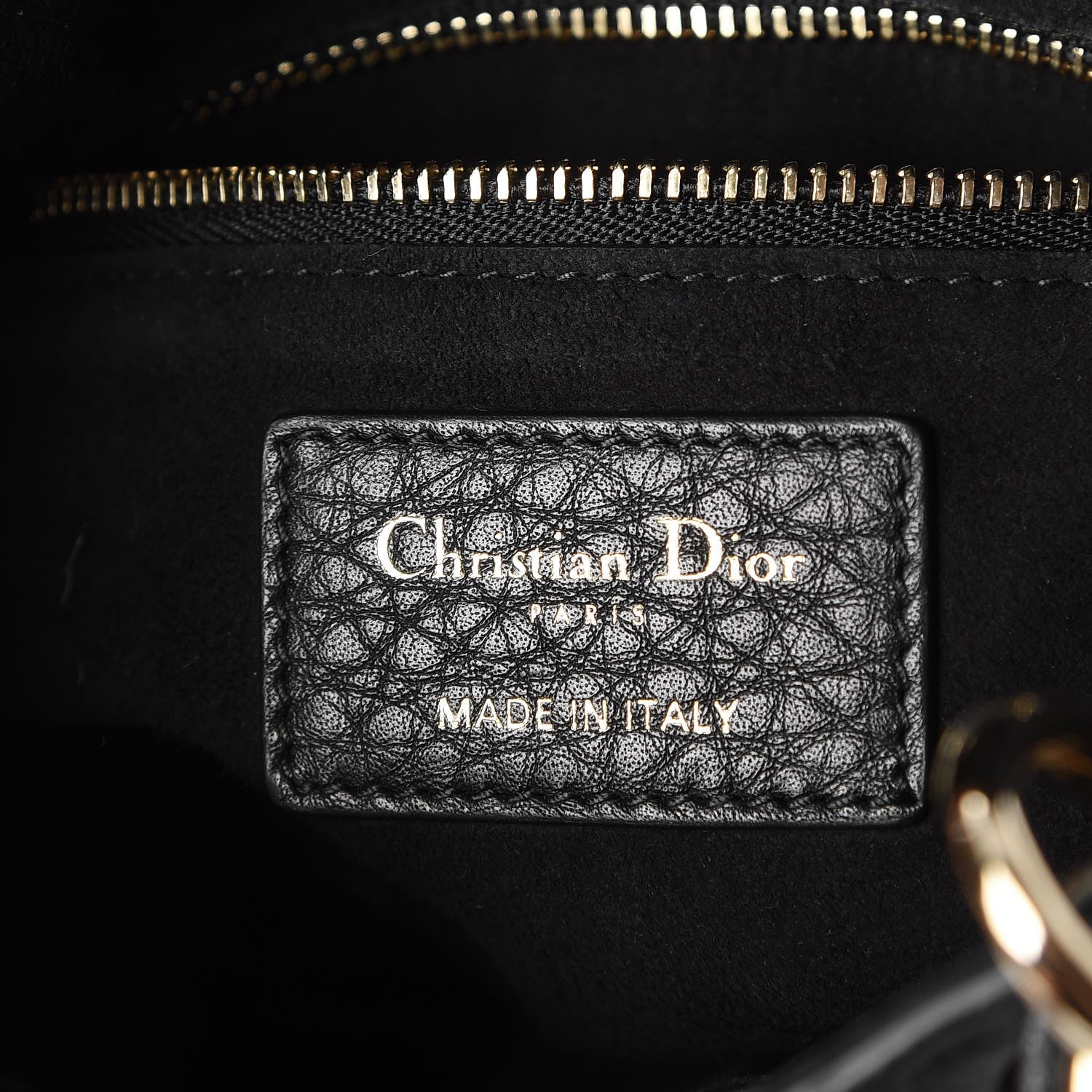 Christian Dior Calfskin Cannage Mini Lady Dior Black 6 of 7