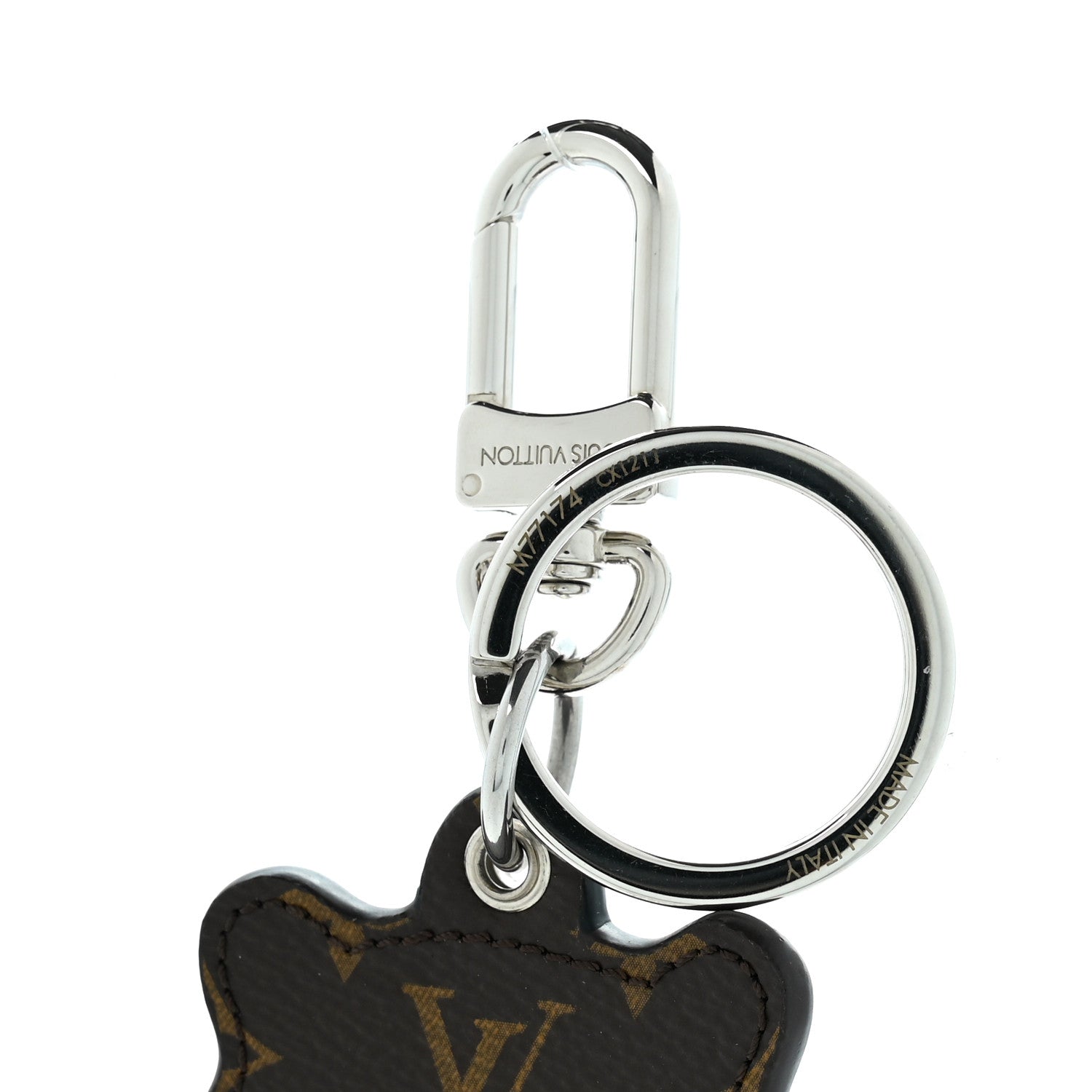 Louis Vuitton Calfskin Monogram Tiger Bag Charm Key Holder 4 of 5
