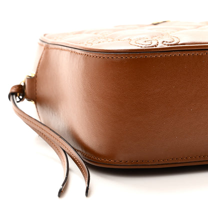 Gucci Calfskin GG Matelasse Shoulder Bag Peanut Brown Natural 8 of 9