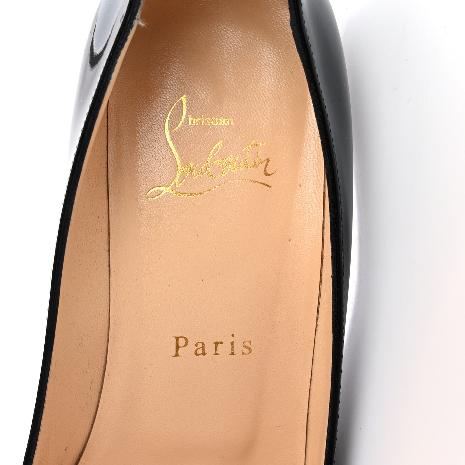 Christian Louboutin Patent Kate 70 Pumps 38.5 Black 8 of 13