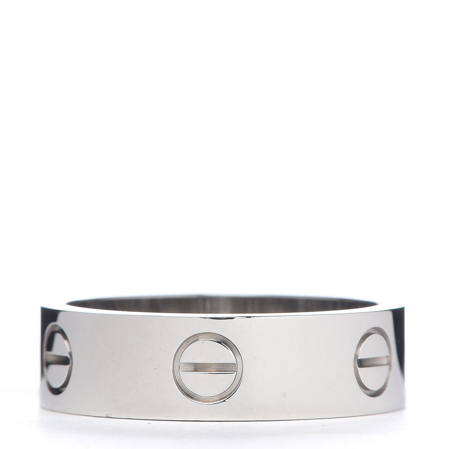 18K White Gold 6mm LOVE Ring 58 8.25