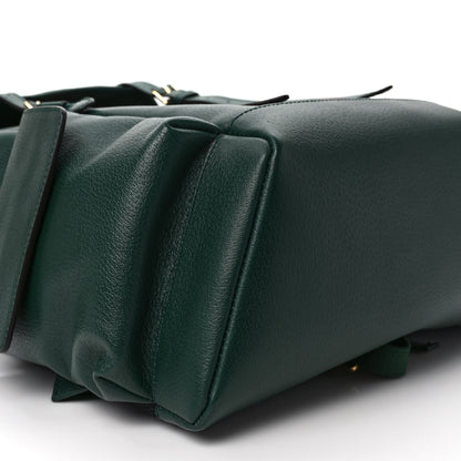 Gucci Grained Calfskin Medium Ophidia Double Buckle Backpack Green 7 of 8