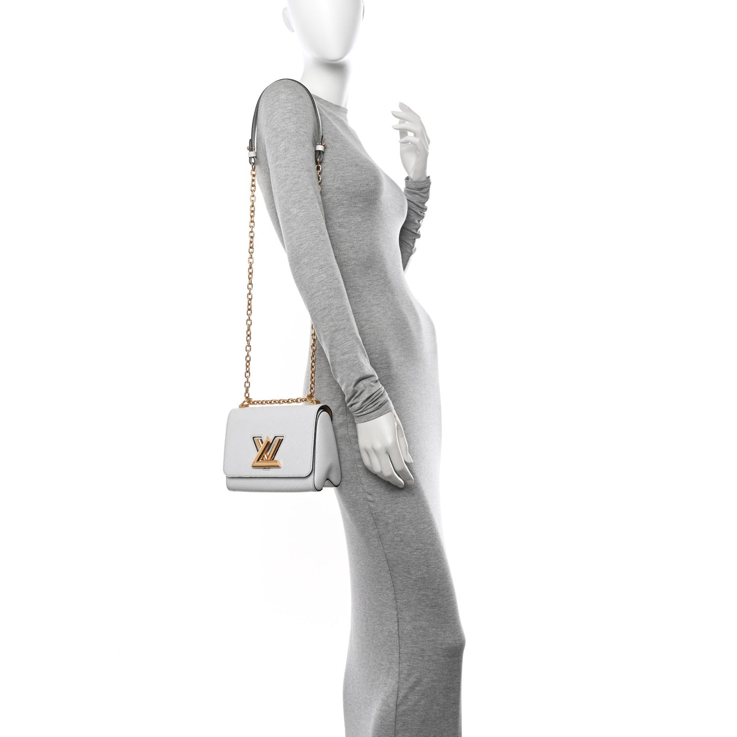 Epi Twist Shoulder Bag PM White