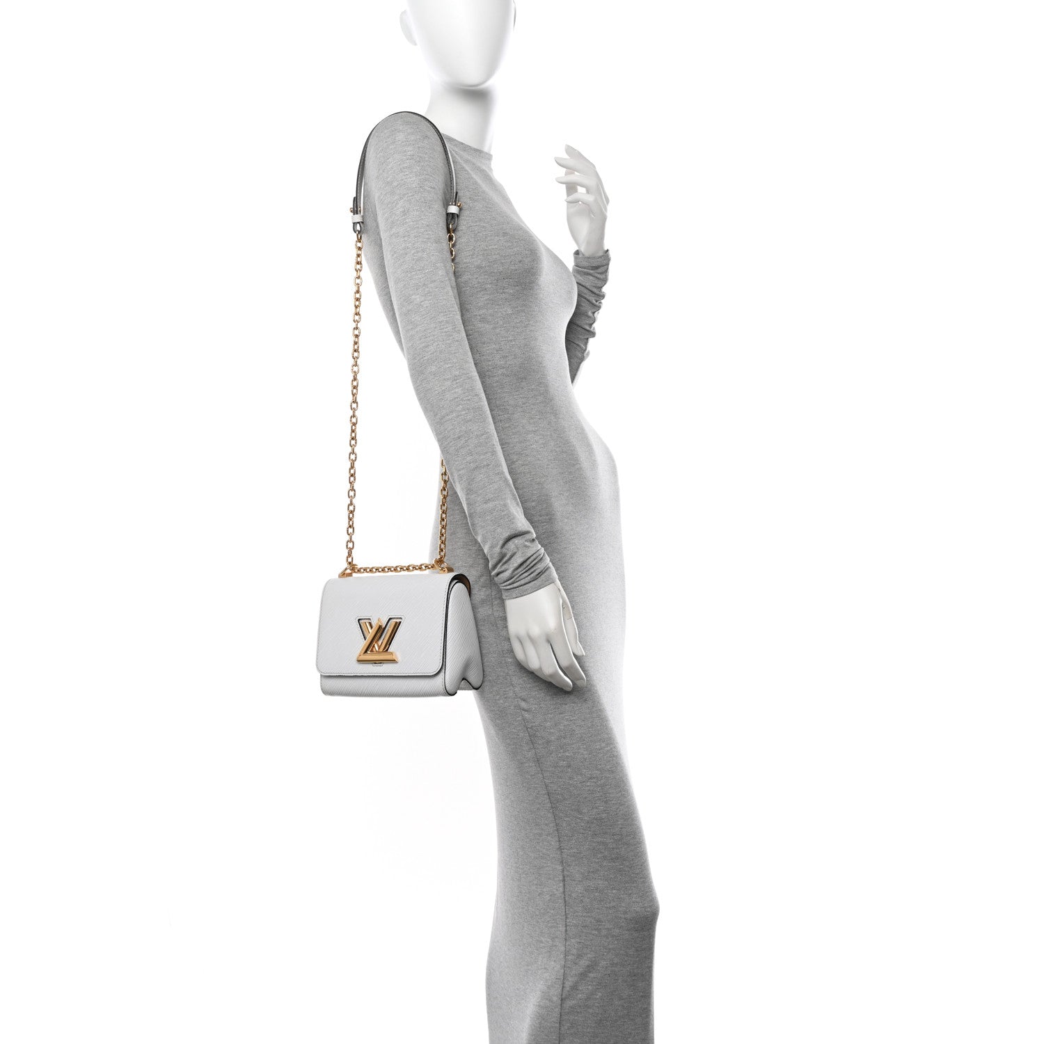 Louis Vuitton Epi Twist Shoulder Bag PM White 2 of 17