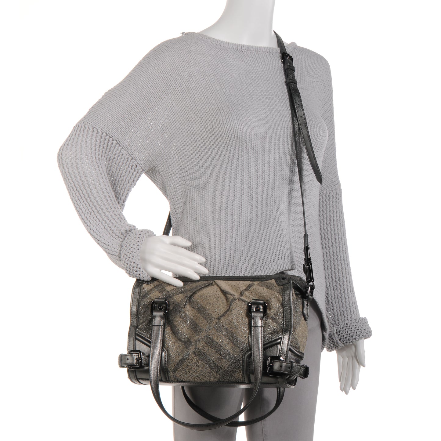 Shimmer Check Tote