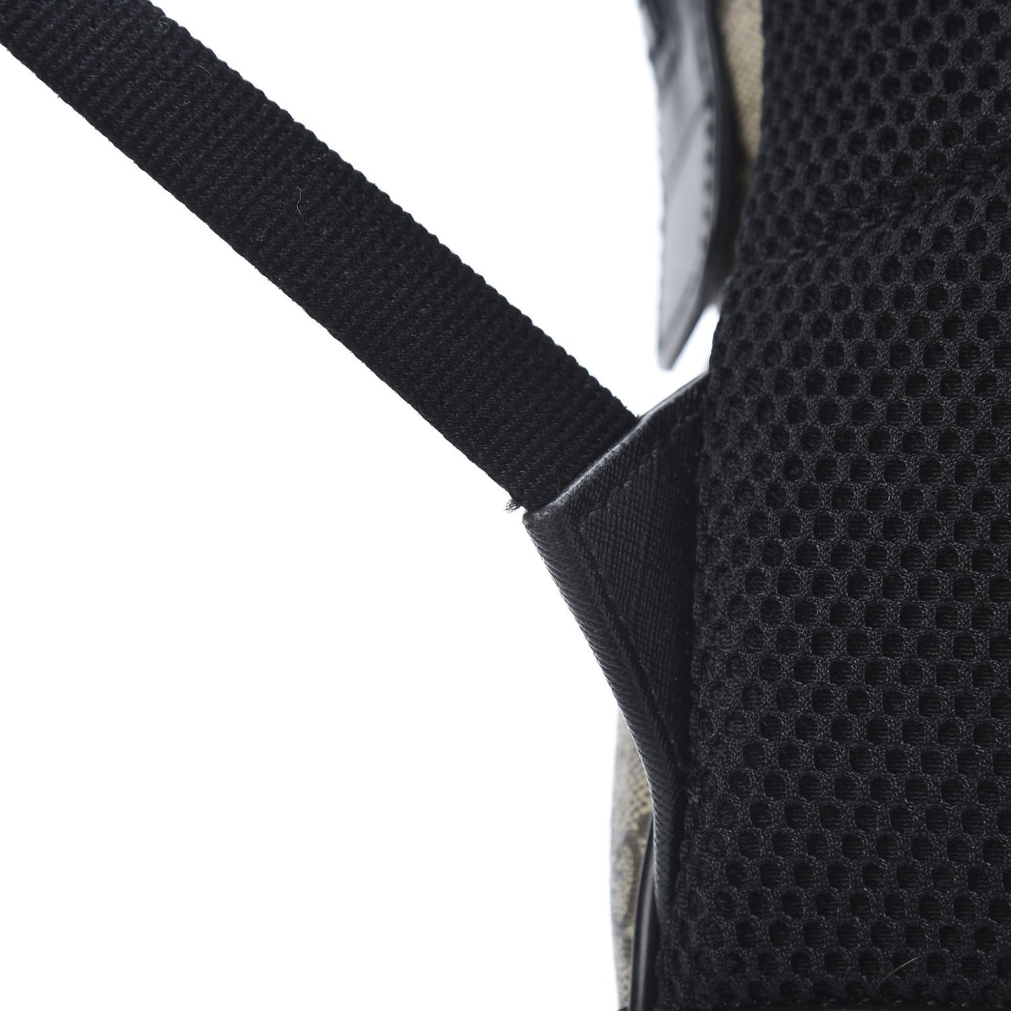GG Supreme Monogram Medium Backpack Black