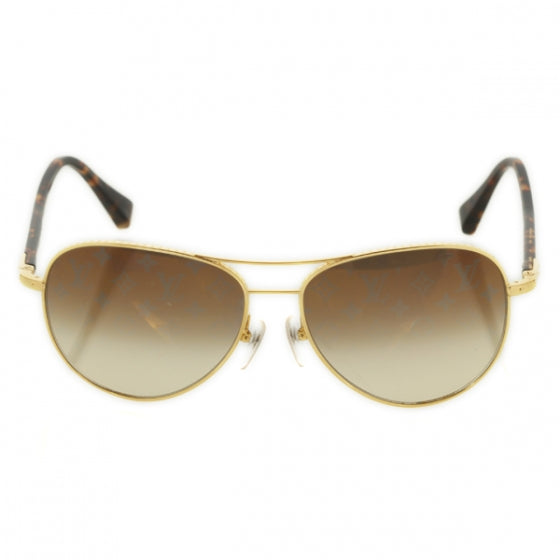 Louis Vuitton Conspiration Pilote Aviator Sunglasses Gold 4 of 10