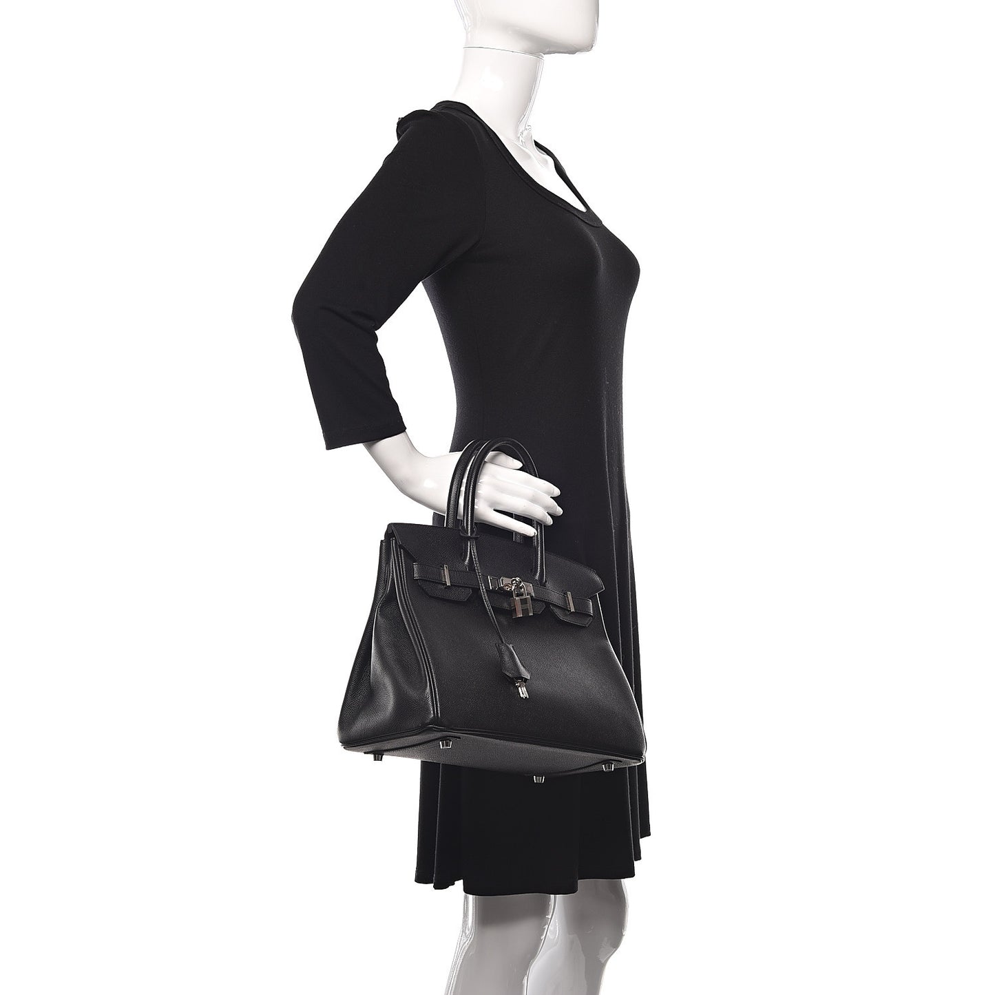 Epsom Birkin 30 Black