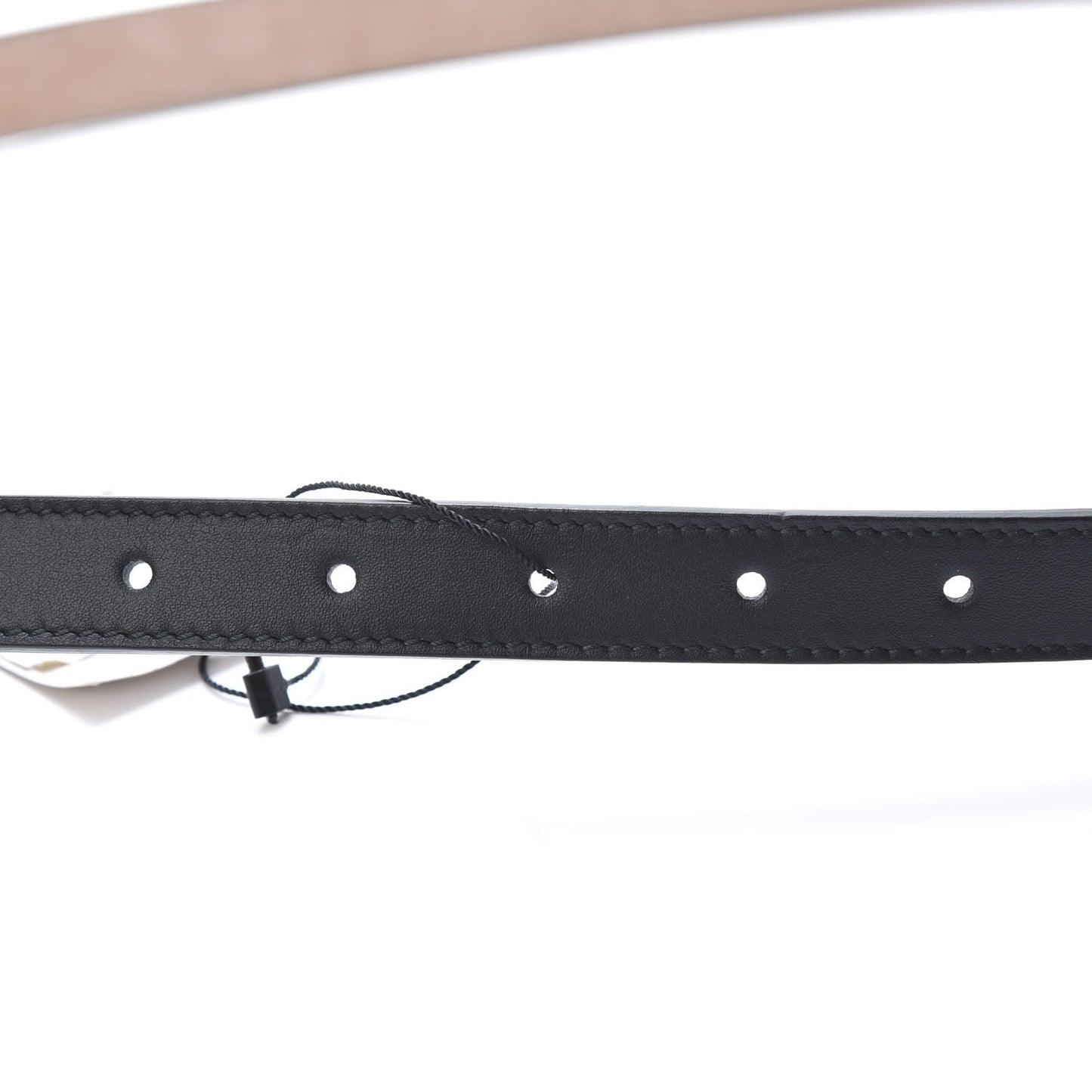 Calfskin Skinny Studded Belt 85 34 Black