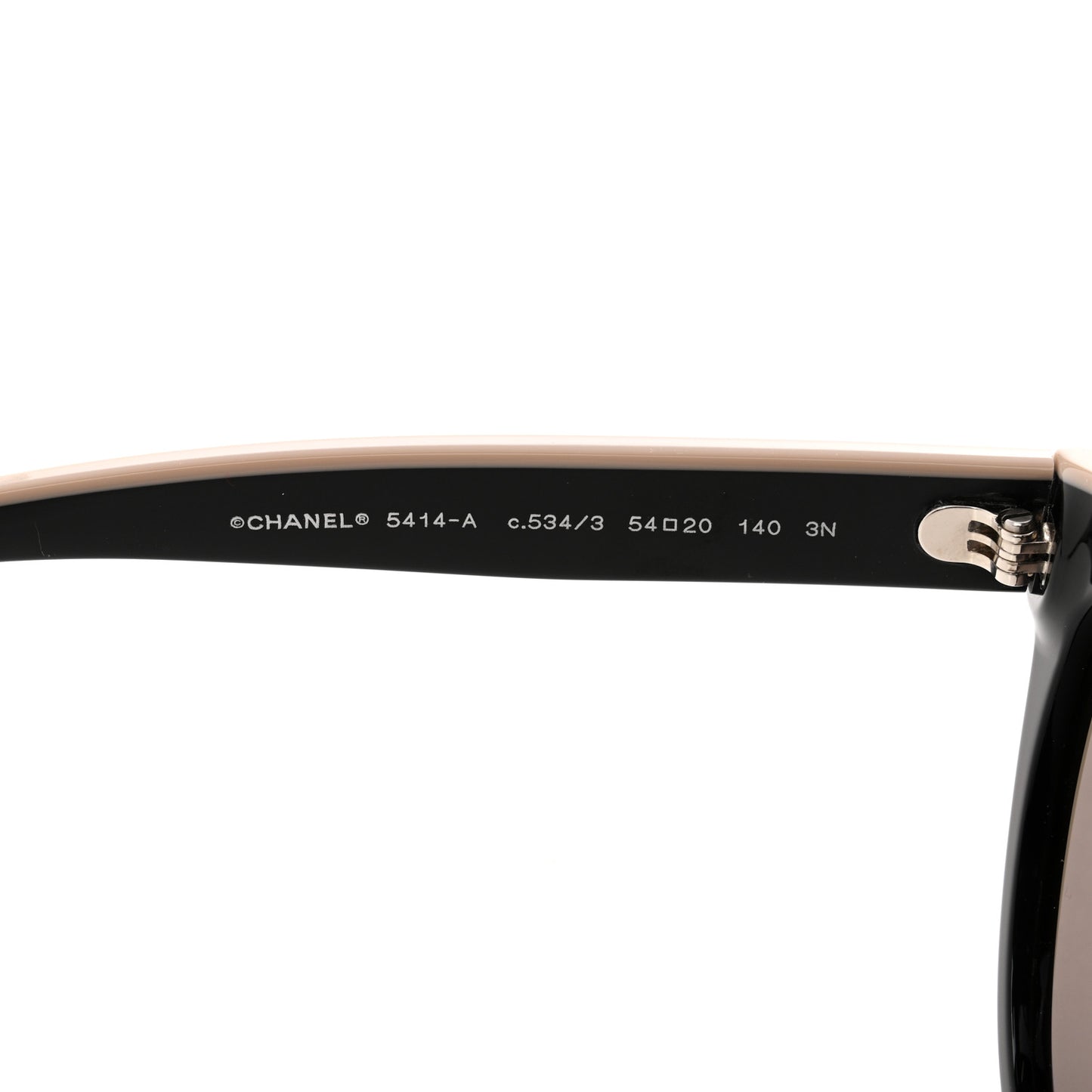 Acetate CC Butterfly Sunglasses 5414-A Black Beige