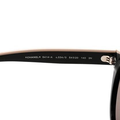 Chanel Acetate CC Butterfly Sunglasses 5414-A Black Beige 6 of 7