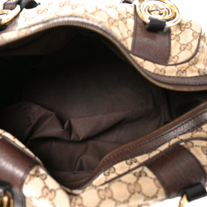 Gucci Monogram Medium Interlocking Icon Tote Dark Brown 5 of 12