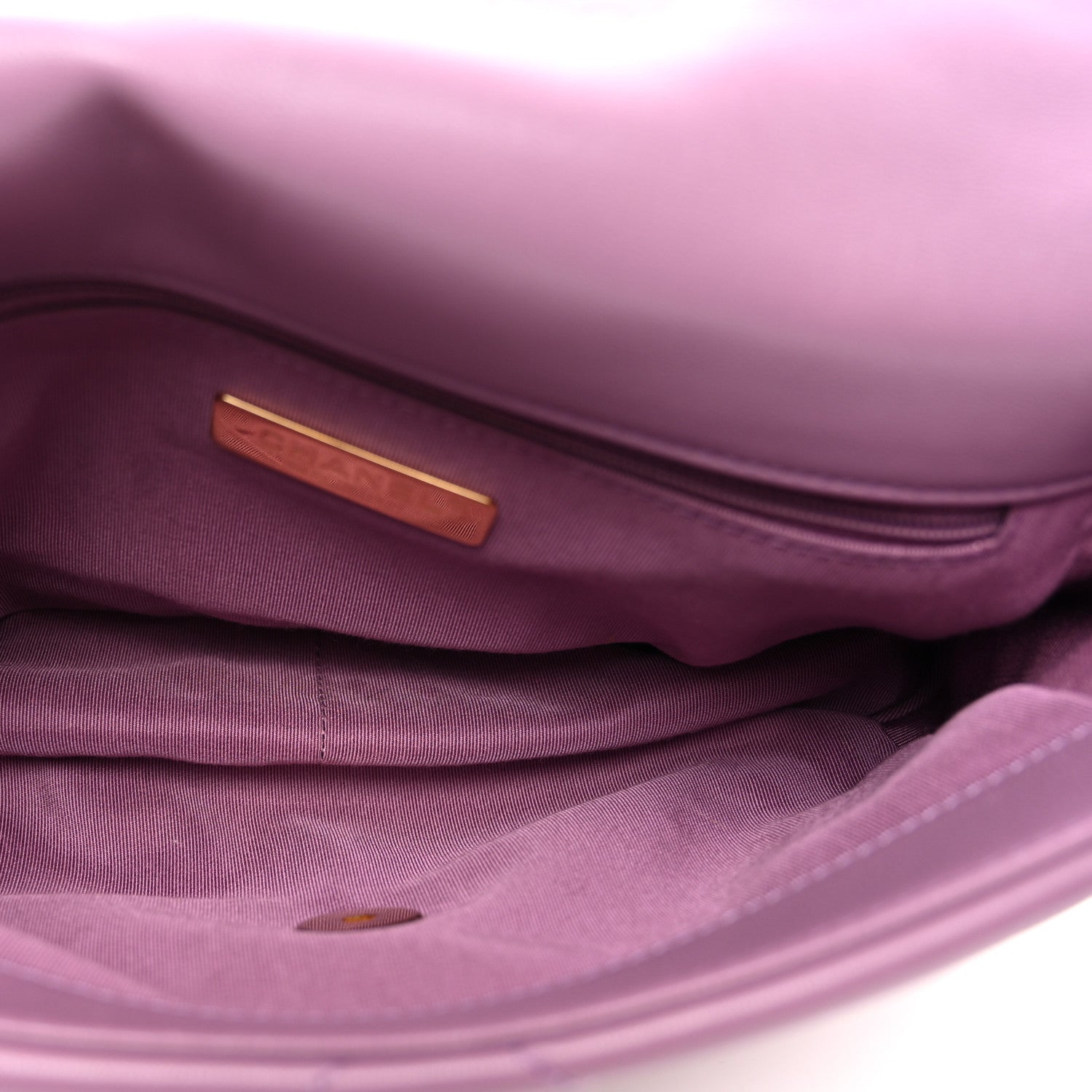 Chanel Goatskin Quilted Medium Chanel 19 Flap Violet Purple 5 of 12