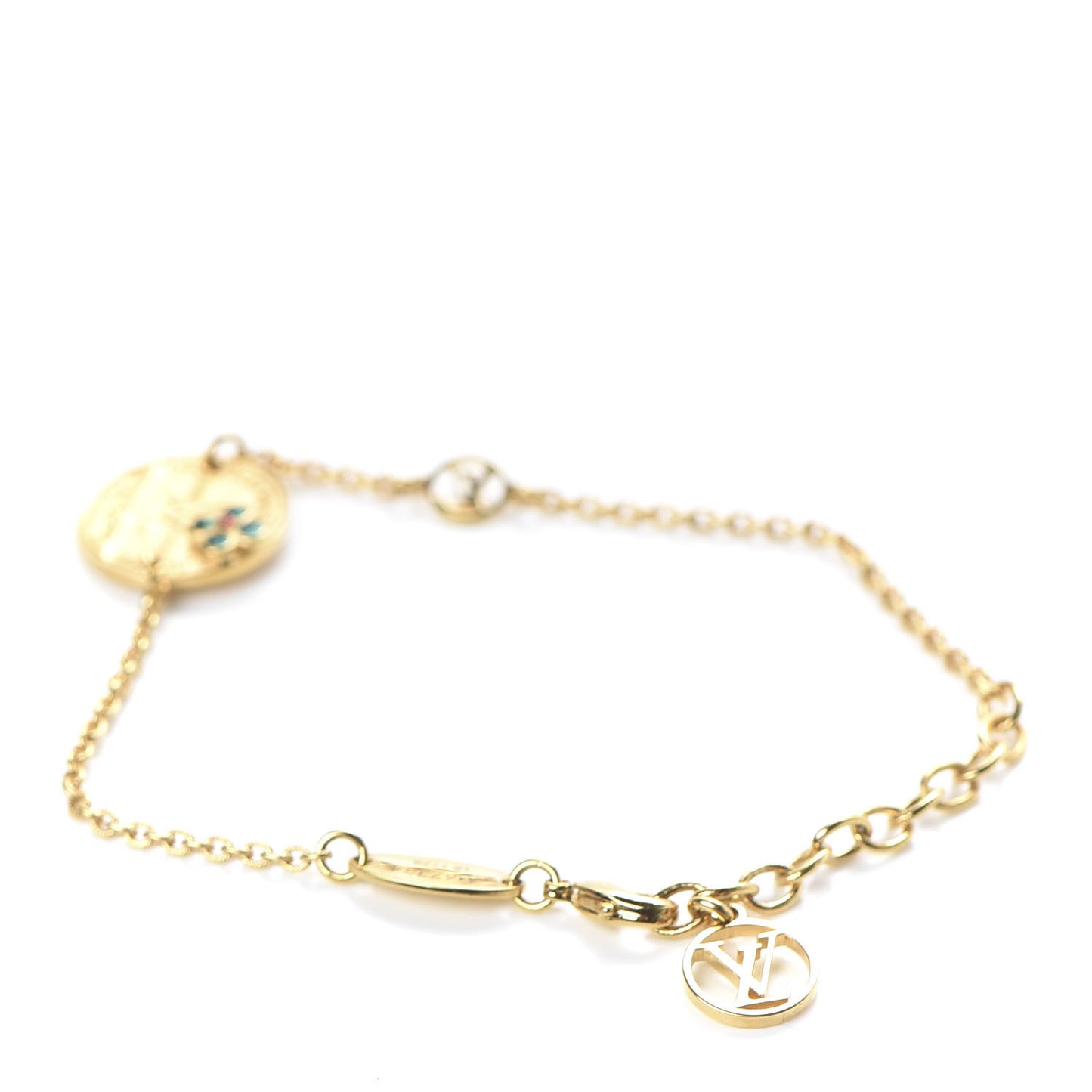 Metal Miss Windsor Medal Bracelet Gold