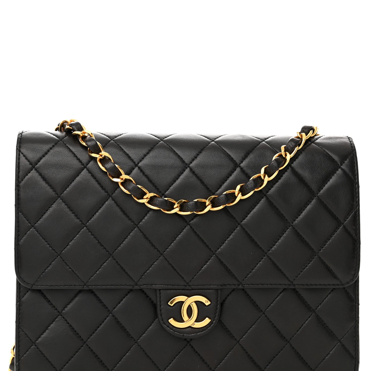 Chanel Lambskin Quilted Small Single Flap Bag Black 9 of 12