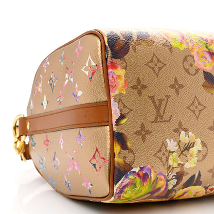 Louis Vuitton Metallic Monogram LV Garden Speedy Bandouliere 25 Gold 8 of 9