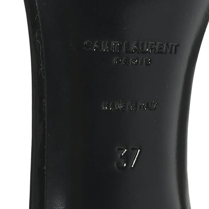 Saint Laurent Patent Calfskin Opyum 85 Sandals 37 Black 8 of 9
