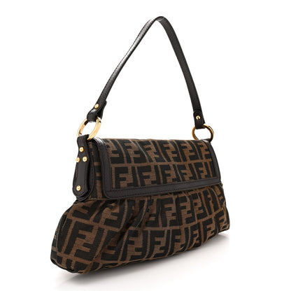 Fendi Zucca Small Chef Shoulder Bag Tobacco 3 of 10