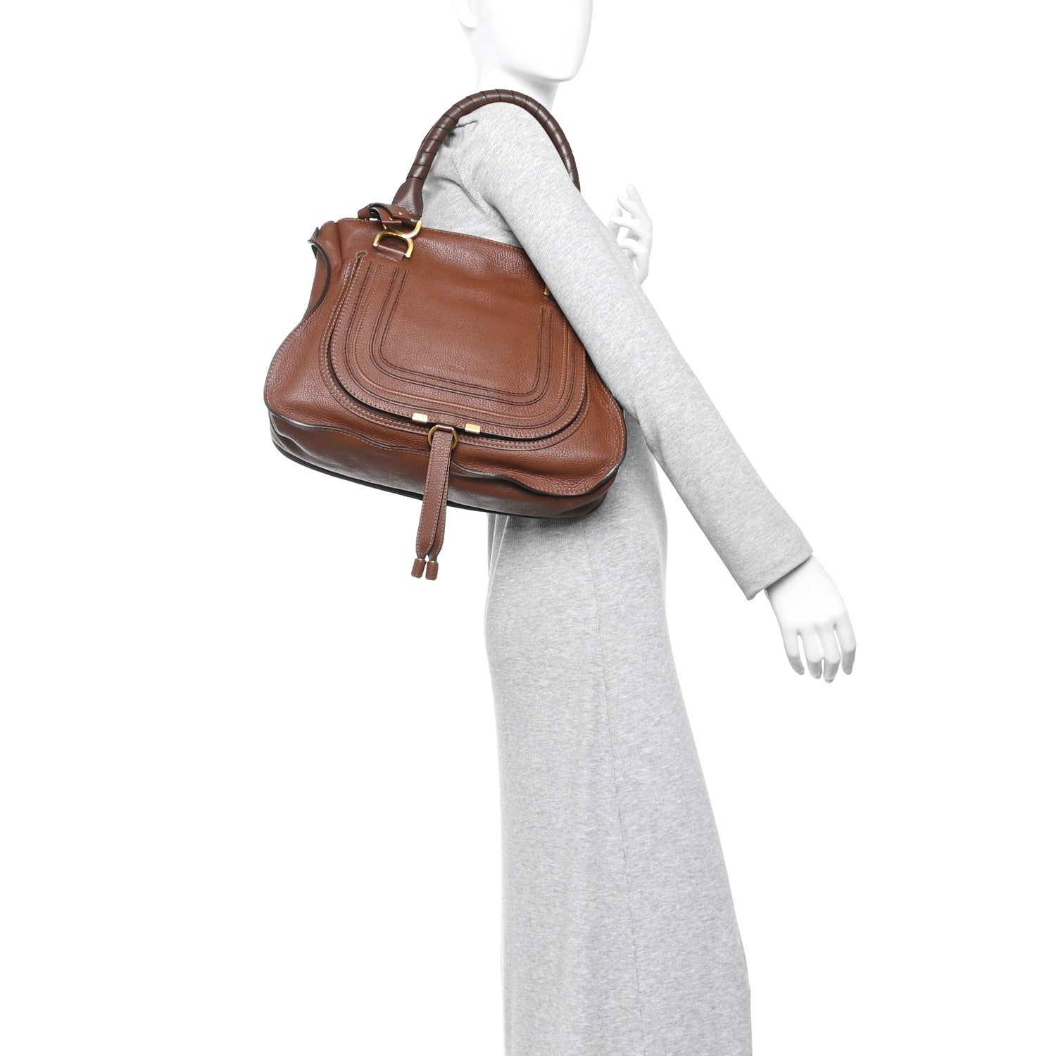Chloe Calfskin Medium Marcie Satchel Ebony 2 of 11