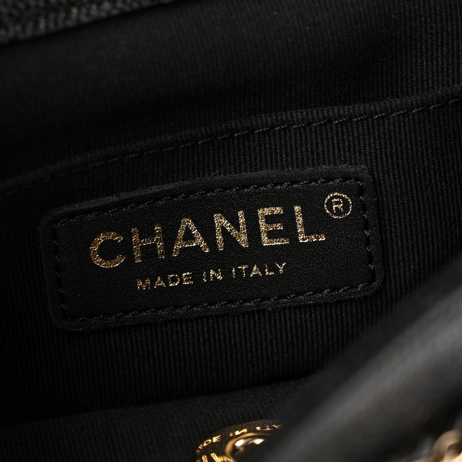 Chanel Shiny Caviar Quilted Medium Duma Pockets Drawstring Backpack Black 6 of 12