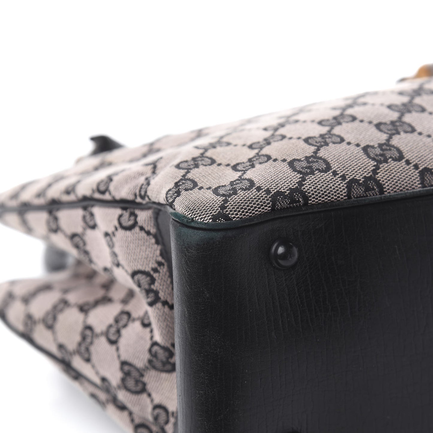 Monogram Small Bamboo Tote Navy