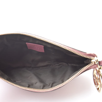 Gucci Metallic Guccissima New Britt Wristlet Pink 5 of 7