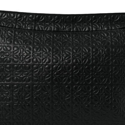 Loewe Calfskin Embossed Repeat T Pouch Black 8 of 11