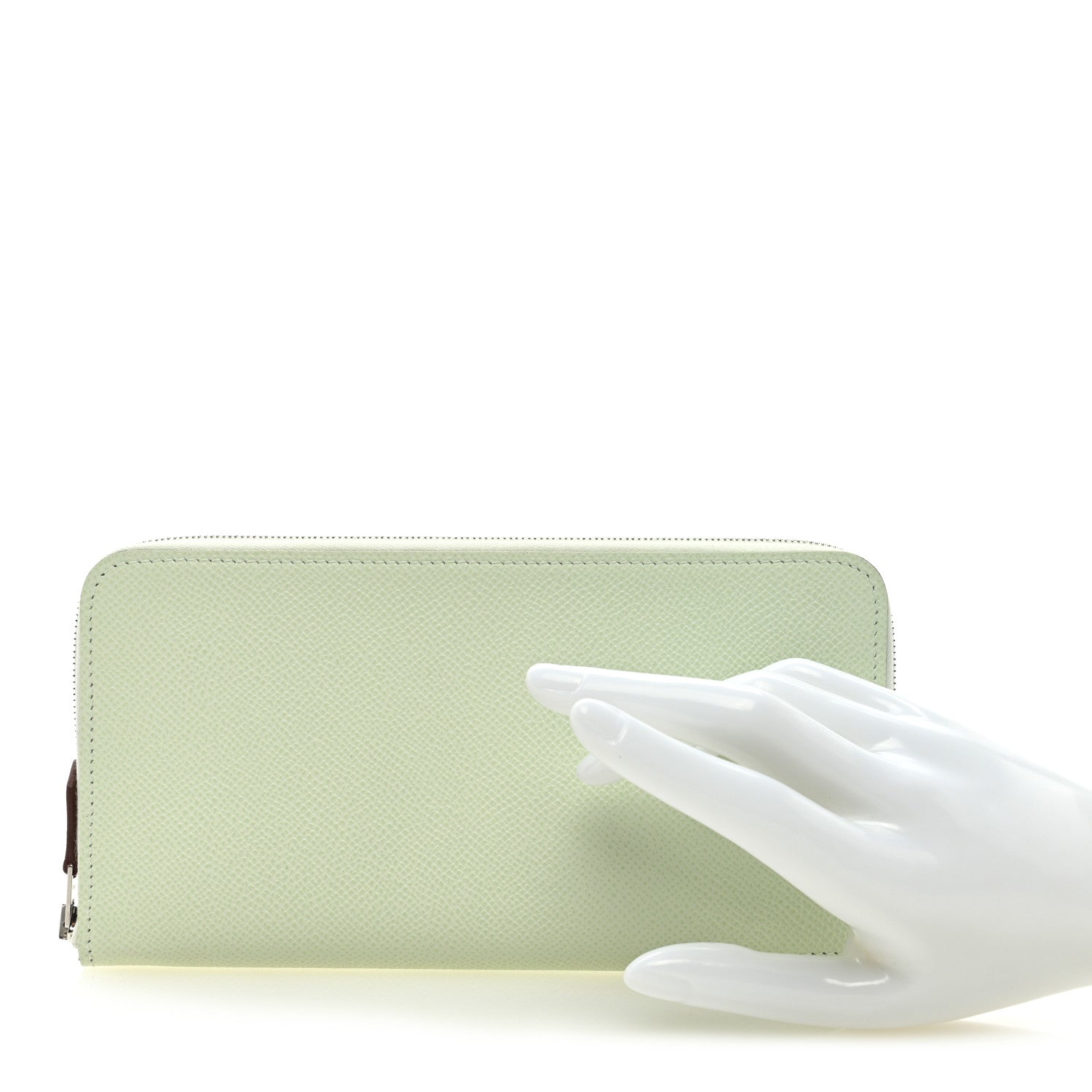 Hermes Epsom Silk'In Wallet Vert Fizz 2 of 7