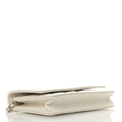 Chanel Caviar Quilted Wallet On Chain WOC White 3 of 4