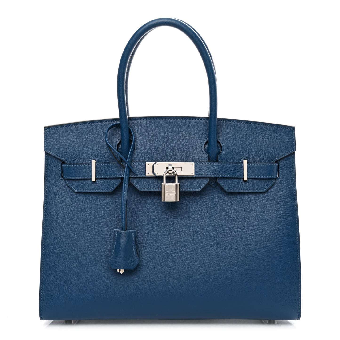 Madame Calfskin Birkin Sellier 30 Deep Blue