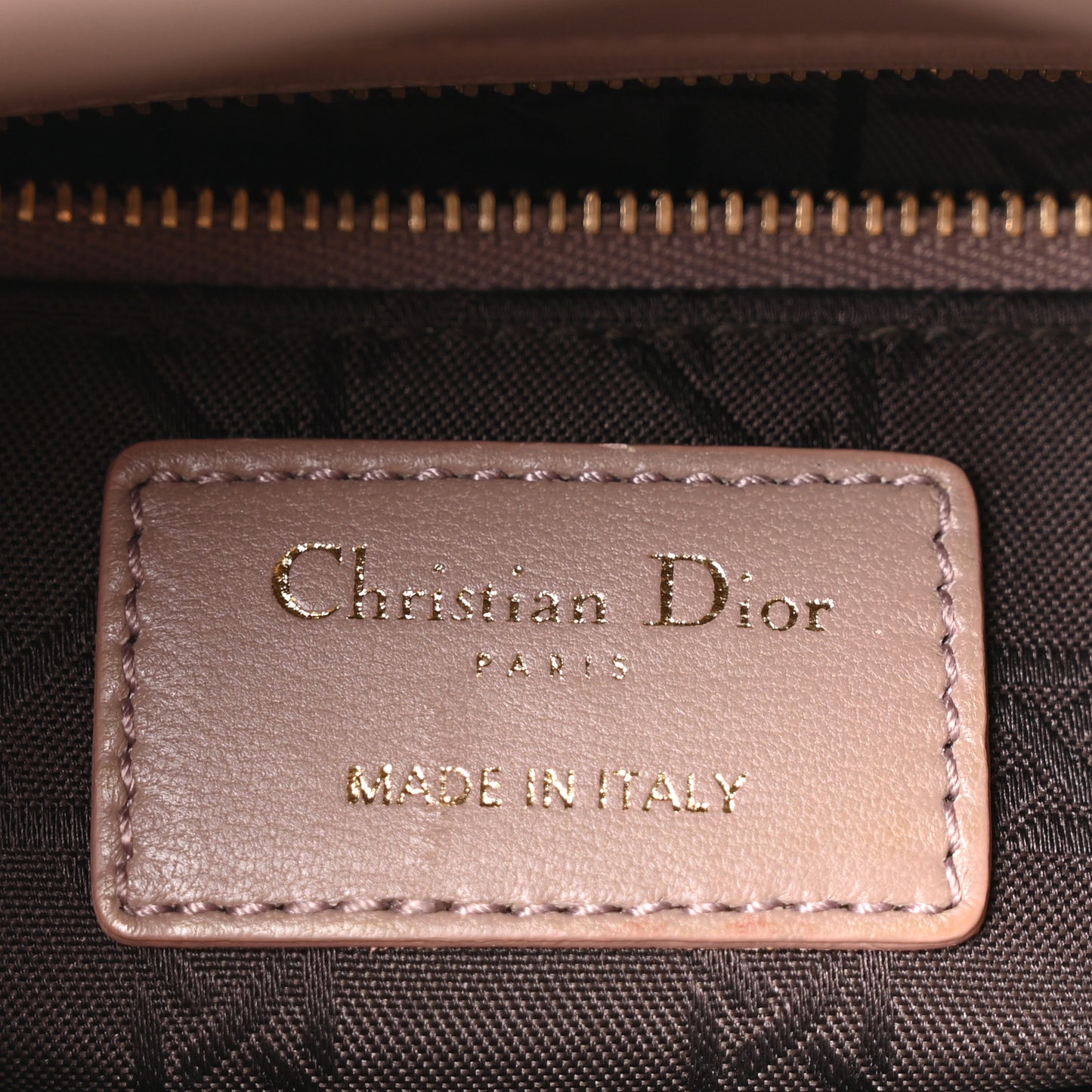 Lambskin Cannage Small Lucky Badges My Lady Dior Fard