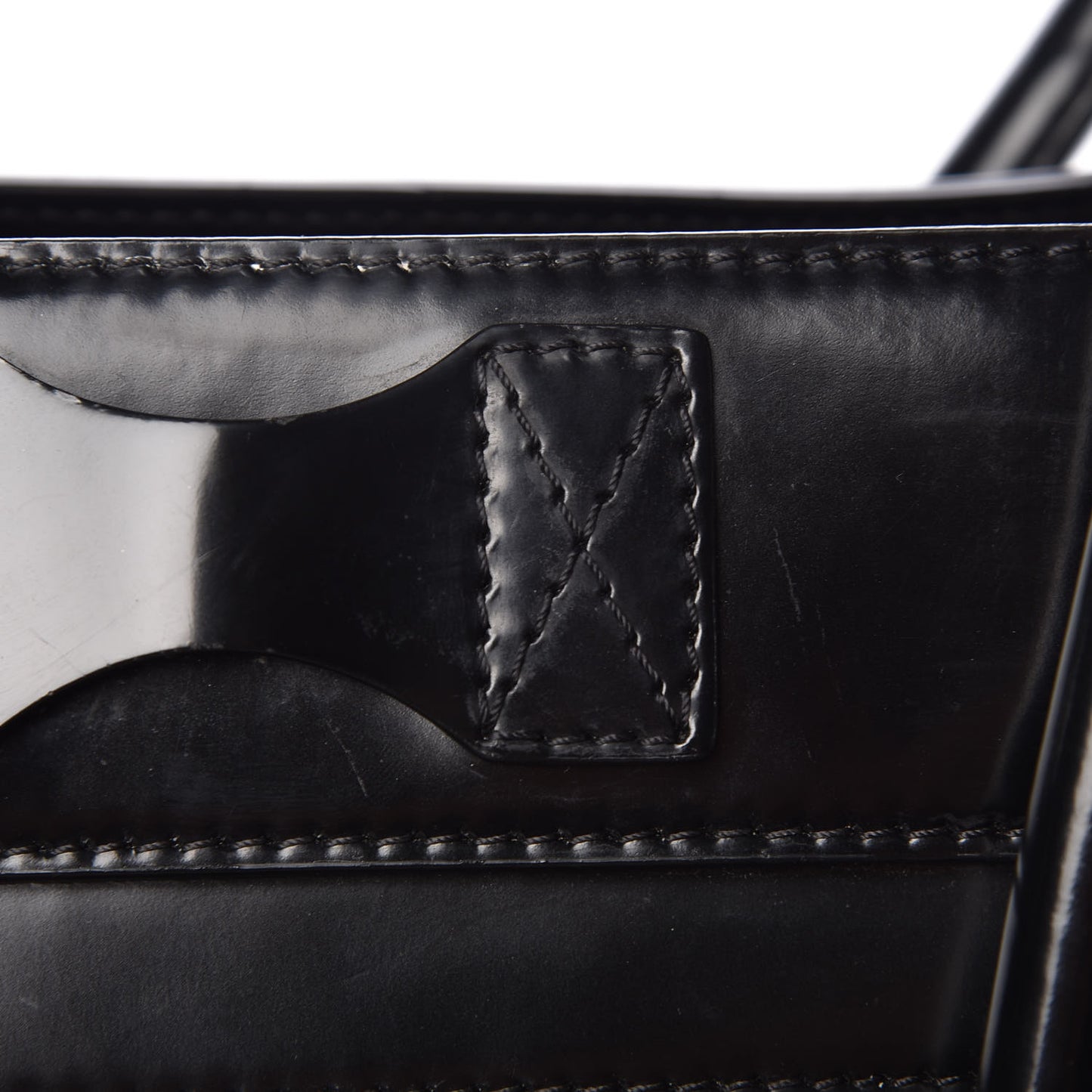 Spazzolato Calfskin Mini Luggage Black