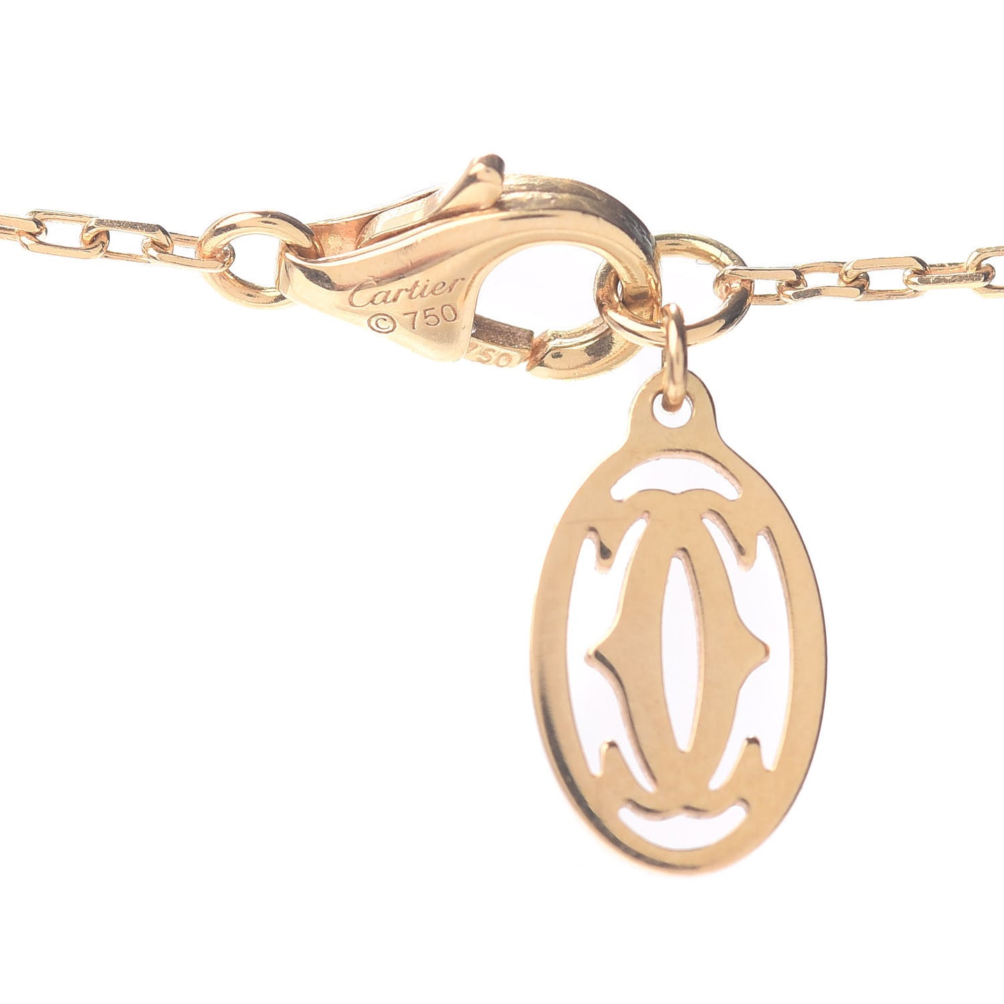 18K Yellow Gold Diamond SM D'Amour Pendant Necklace